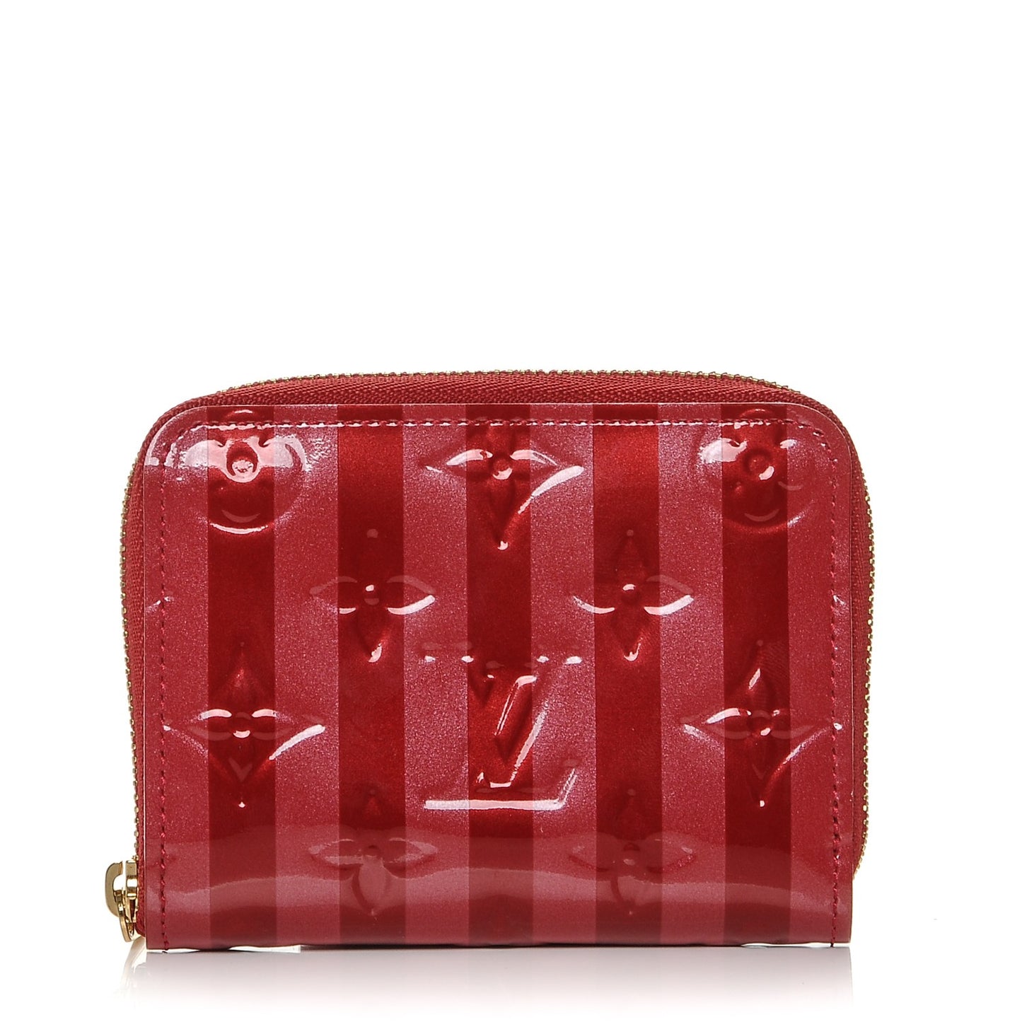 Vernis Rayures Zippy Coin Purse Pomme D'Amour