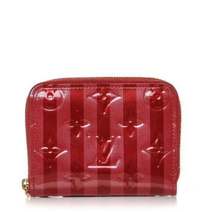 Louis Vuitton Vernis Rayures Zippy Coin Purse Pomme D'Amour 1 of 6