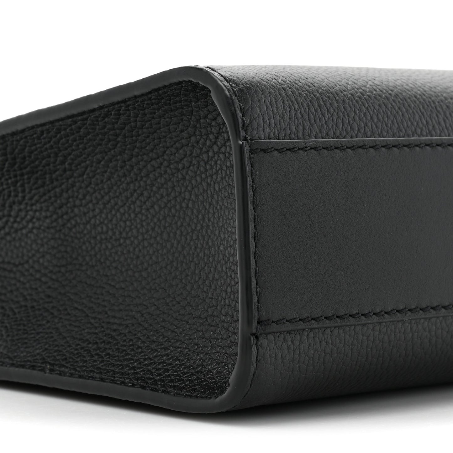 Small Calfskin Diamond Tote Black Black