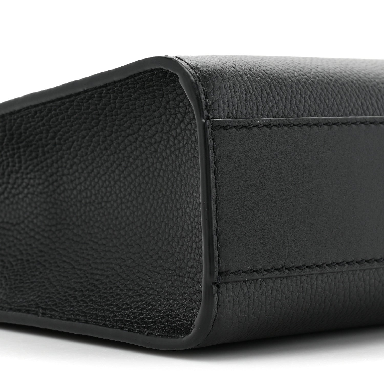 MCM Small Calfskin Diamond Tote Black Black 9 of 9