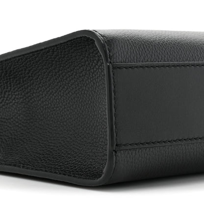 MCM Small Calfskin Diamond Tote Black Black 9 of 9