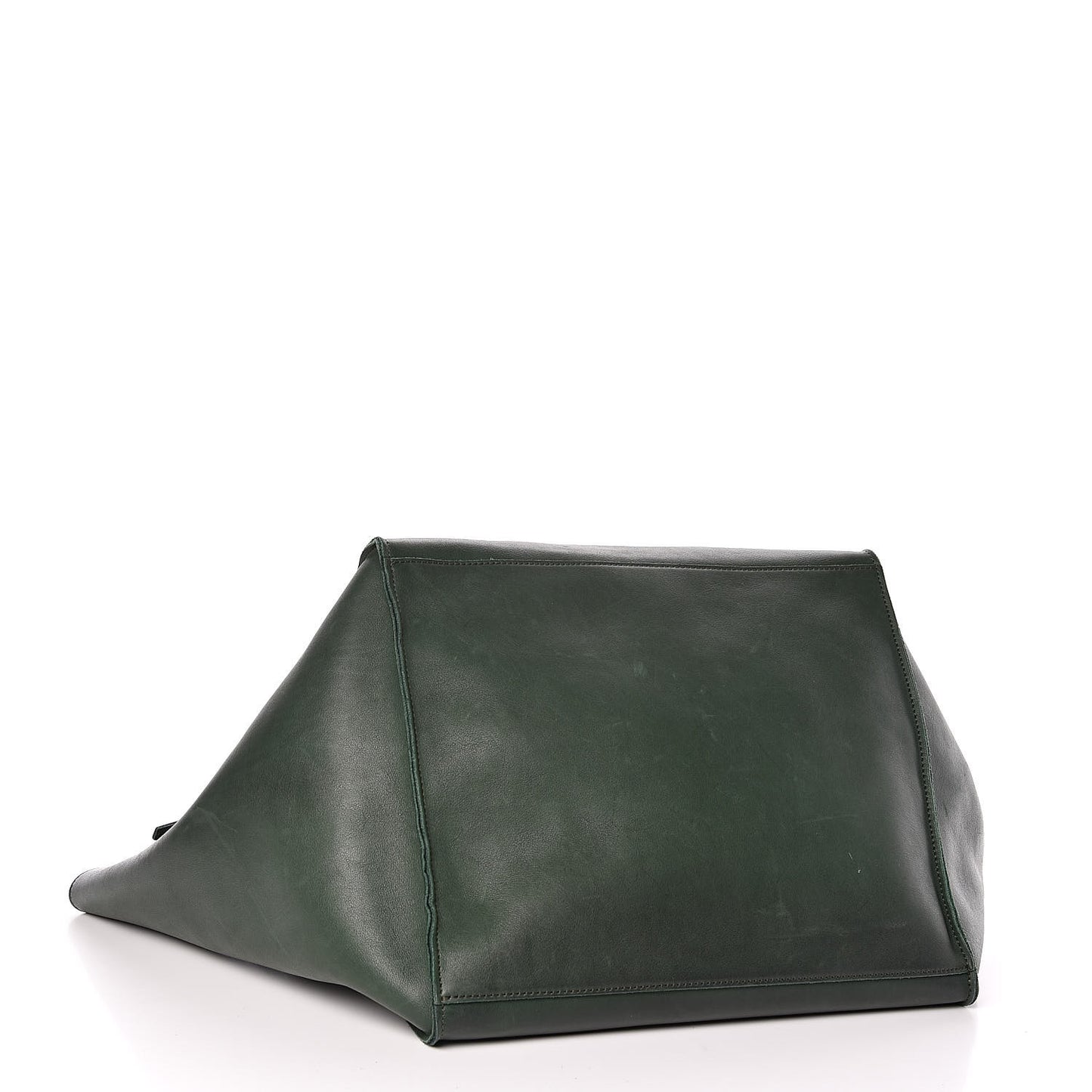 Smooth Calfskin Medium Big Bag Dark Green