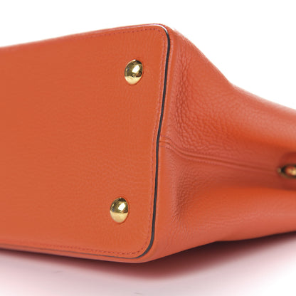 Louis Vuitton Taurillon Capucines MM Clementine 6 of 8