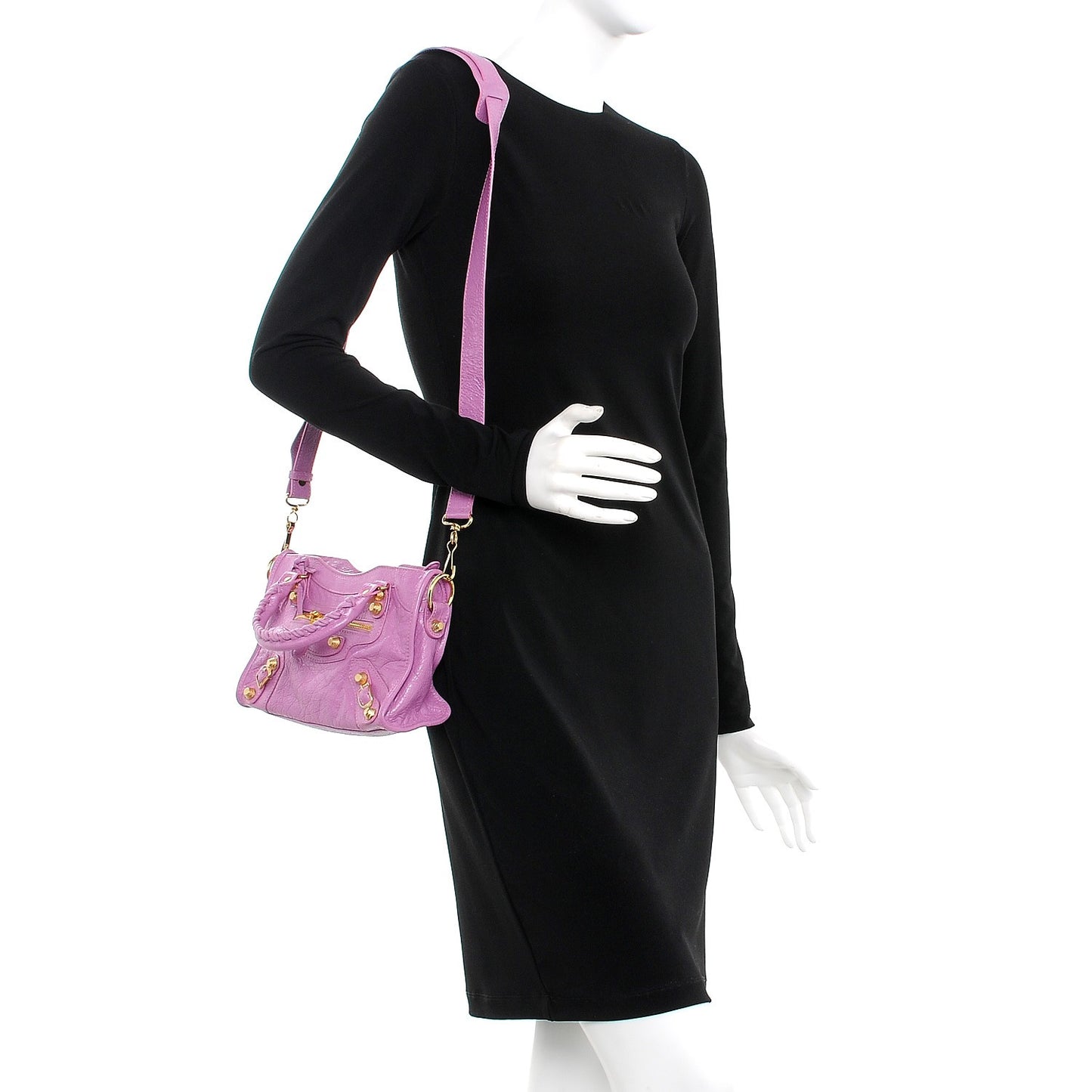 Agneau Giant 12 Gold Hardware Mini City Rose Berlingot