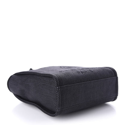 Chanel Canvas Mini Deauville Tote Black 4 of 11