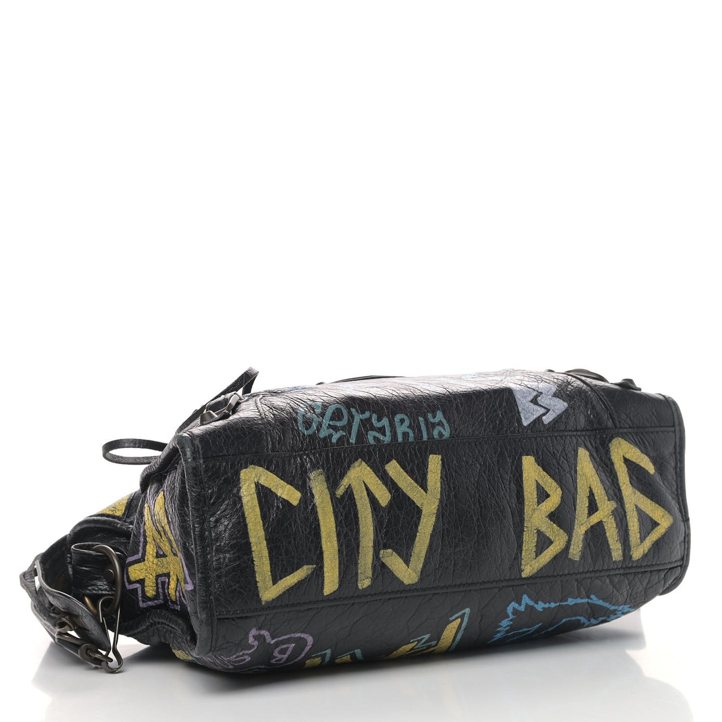 Agneau Graffiti All Over Classic Hardware S City Black Multicolor