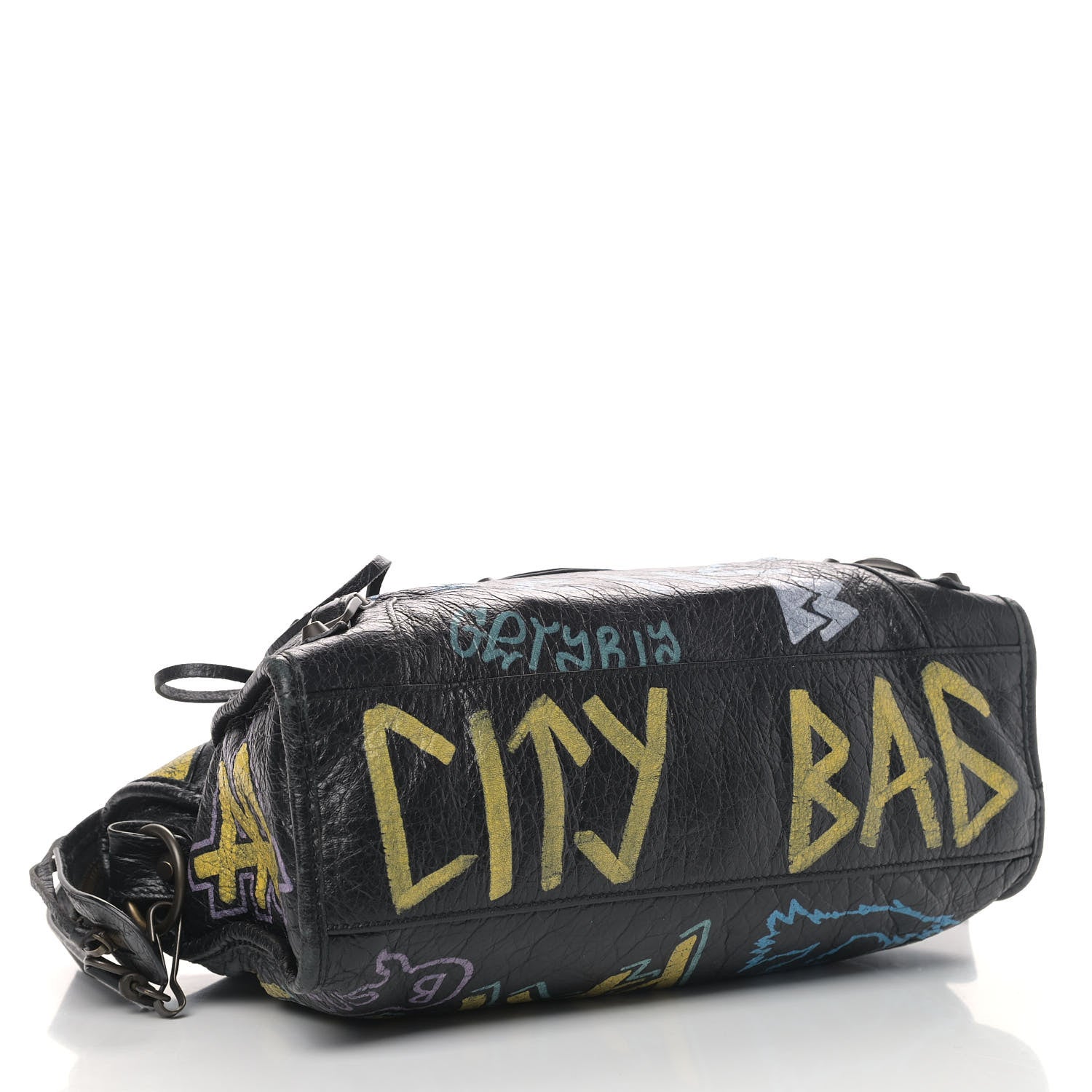 Balenciaga Agneau Graffiti All Over Classic Hardware S City Black Multicolor 3 of 6