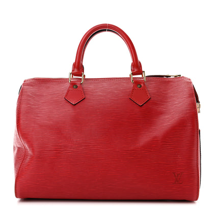 Louis Vuitton Epi Speedy 30 Castillan Red 1 of 9