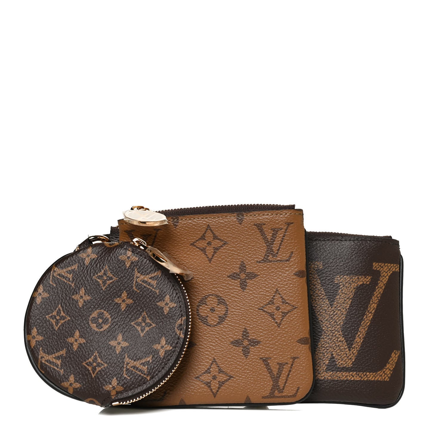 Reverse Monogram Giant Trio Pouch