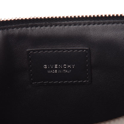 Givenchy Calfskin Large Double Zip Pouch Black White 7 of 7