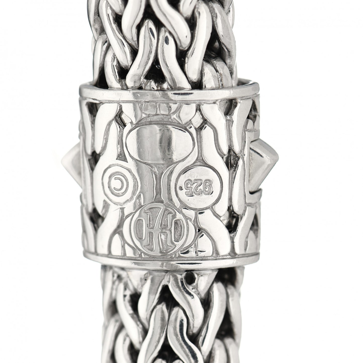 Sterling Silver Diamond 10.5mm Classic Chain Bracelet