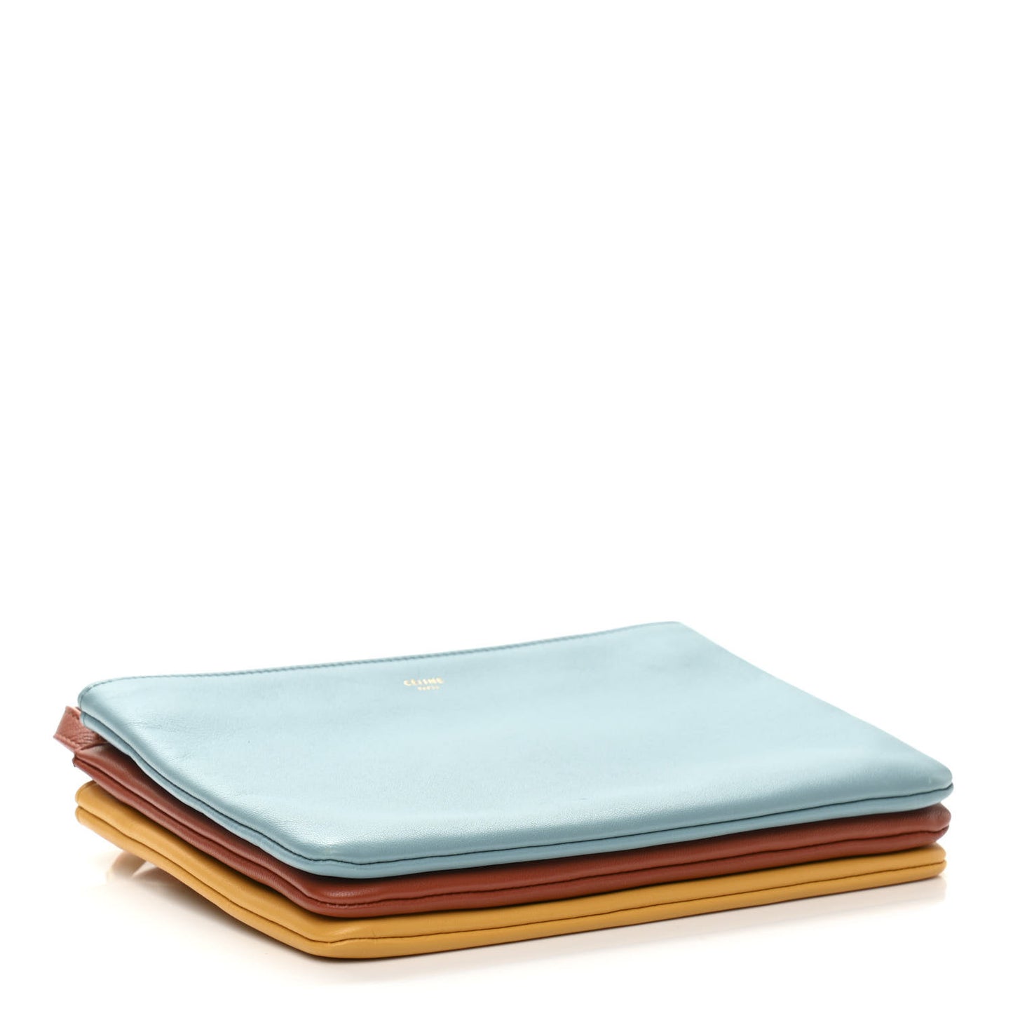 Lambskin Small Multicolor Trio Crossbody Bag Antarctic