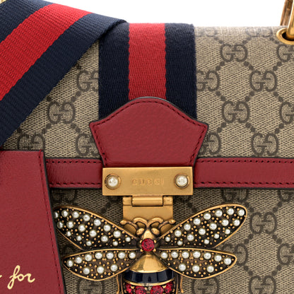 Gucci GG Supreme Monogram Small Queen Margaret Top Handle Bag Red 8 of 13