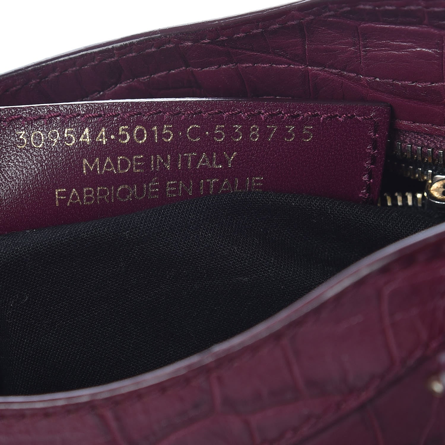 Balenciaga Calfskin Crocodile Embossed Giant 12 Gold Hardware Mini City Violet Prune 7 of 13