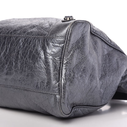 Balenciaga Metallic Agneau Classic Hardware Argent Fonce 8 of 10