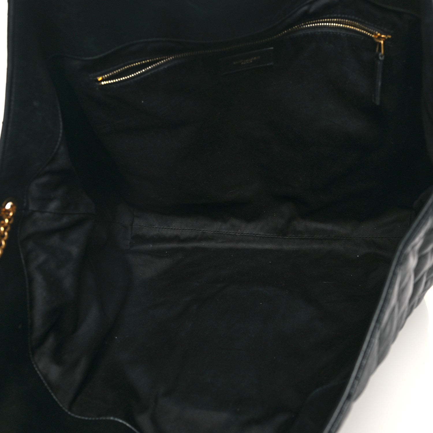 Saint Laurent Lambskin Quilted Maxi Icare Shopping Tote Black 6 of 13