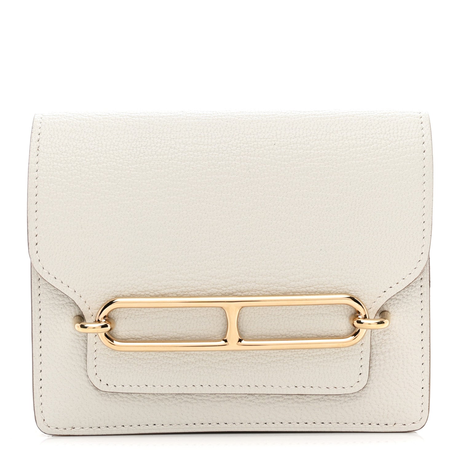 Hermes Chevre Mysore Roulis Slim Wallet Mushroom 1 of 8