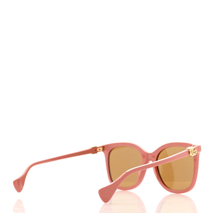 Gucci Acetate Round Sunglasses GG1071S Pink Red 3 of 7