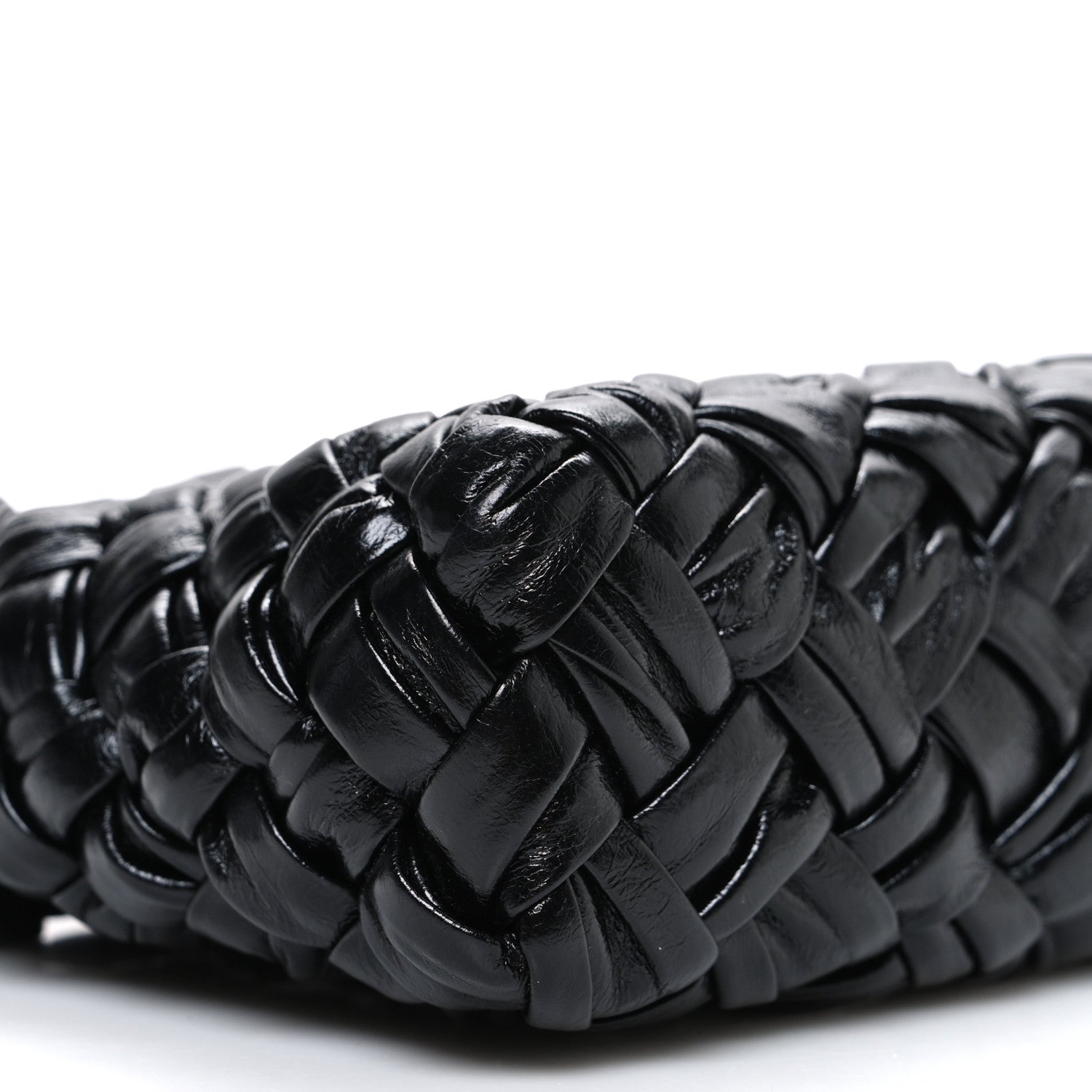 Bottega Veneta Calfskin Intrecciato Kalimero Cha-Cha Clutch Black 8 of 9