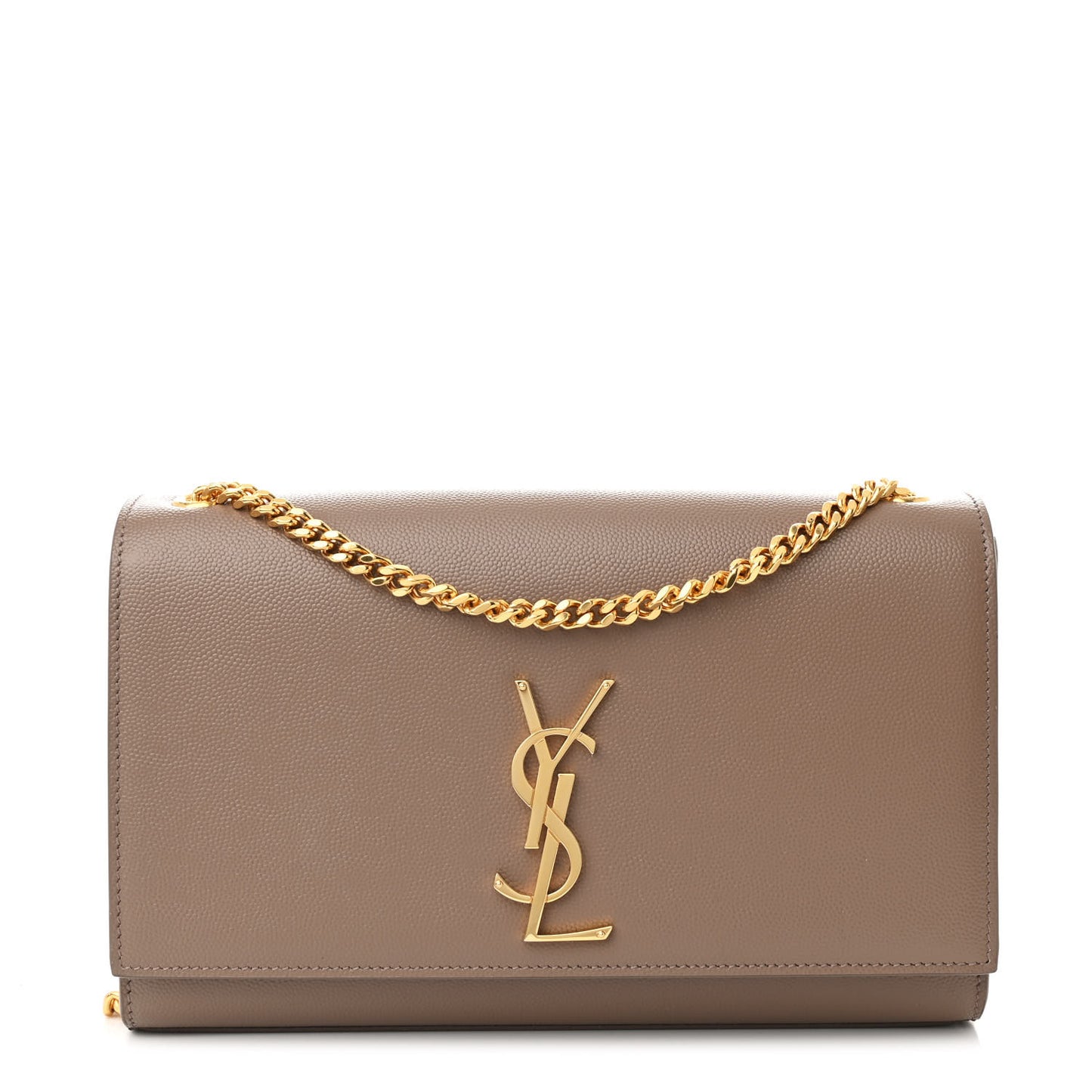 Grain De Poudre Medium Monogram Kate Satchel Dark Beige