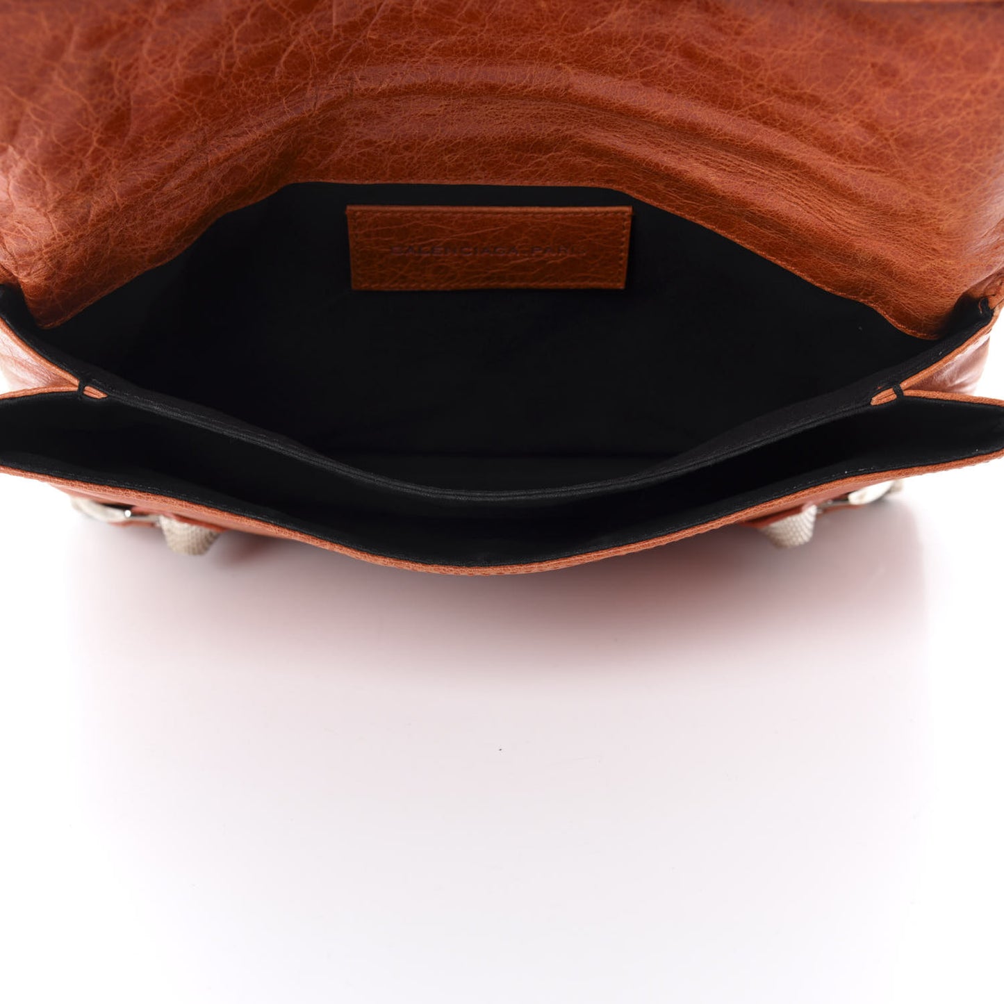 Agneau Giant 21 Silver Hardware Envelope Clutch Mandarine