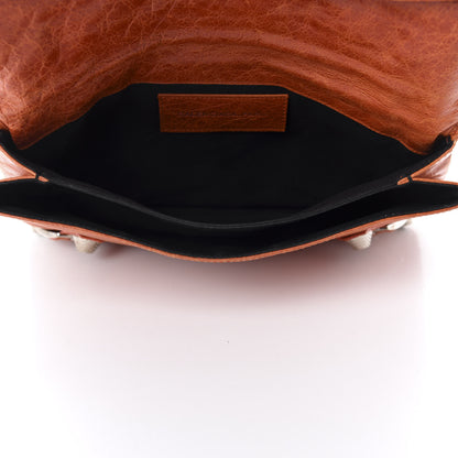 Balenciaga Agneau Giant 21 Silver Hardware Envelope Clutch Mandarine 5 of 10