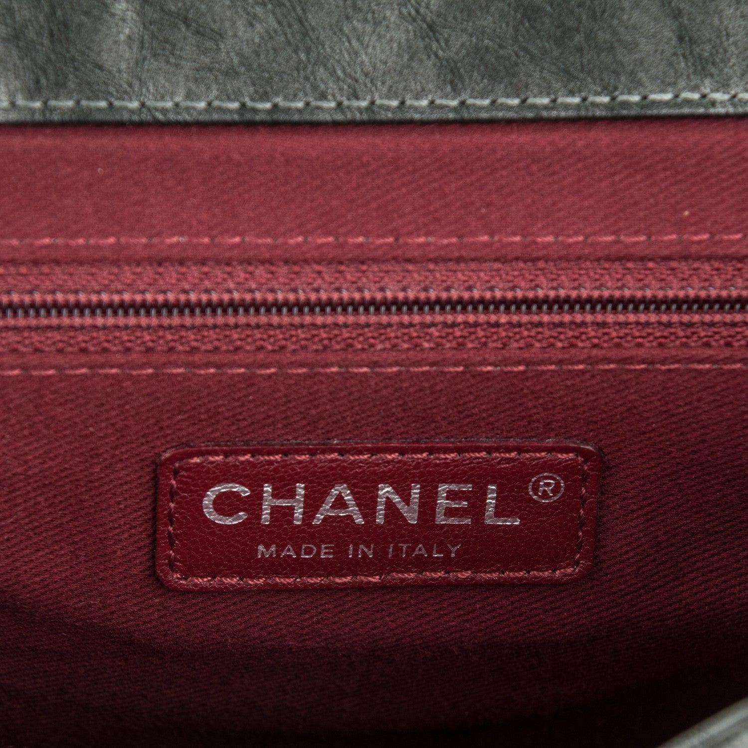 Chanel Metallic Aged Calfskin Quilted Medium Pondichery Flap Black 7 of 8