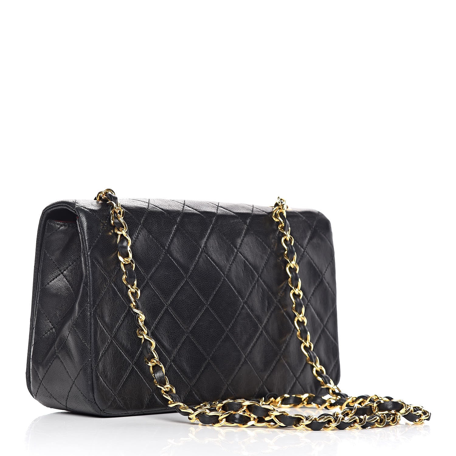 Chanel Lambskin Quilted Small Single Flap Black 3 of 12