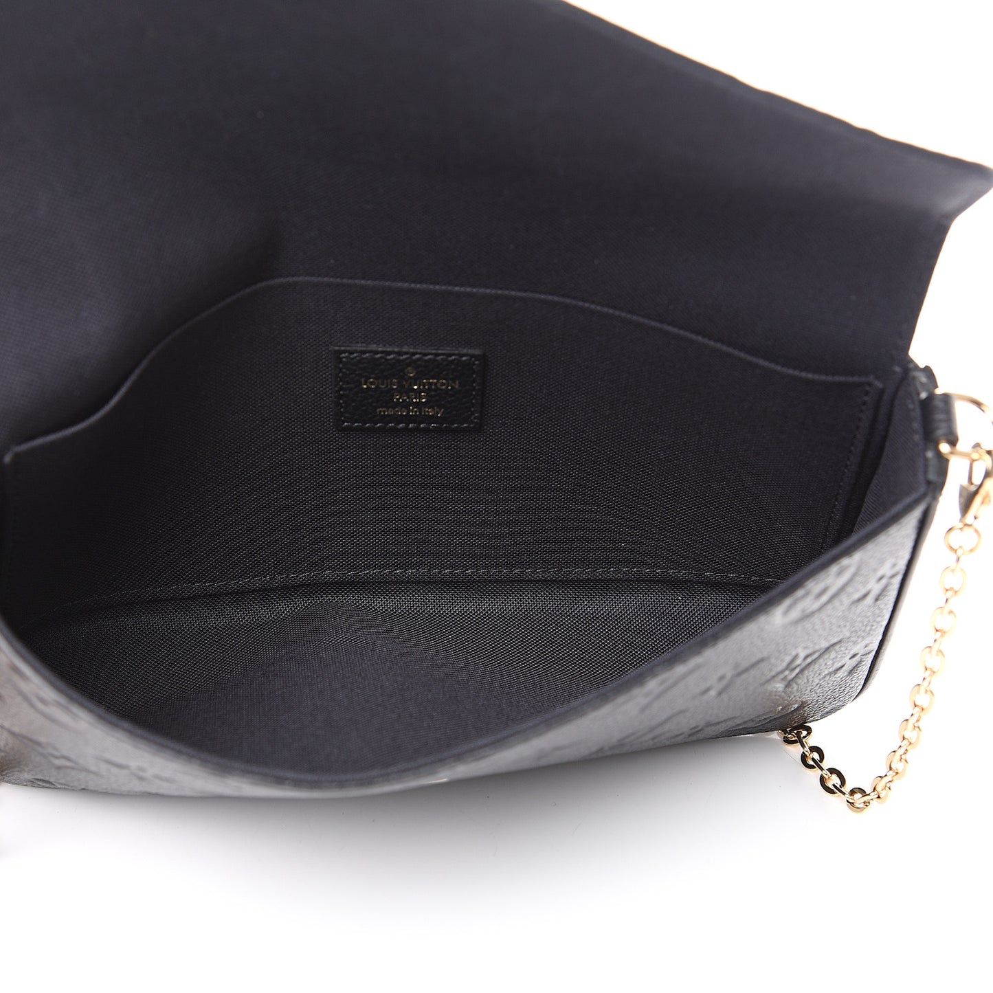 Empreinte Pochette Felicie Chain Wallet Black