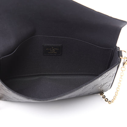 Louis Vuitton Empreinte Pochette Felicie Chain Wallet Black 5 of 10