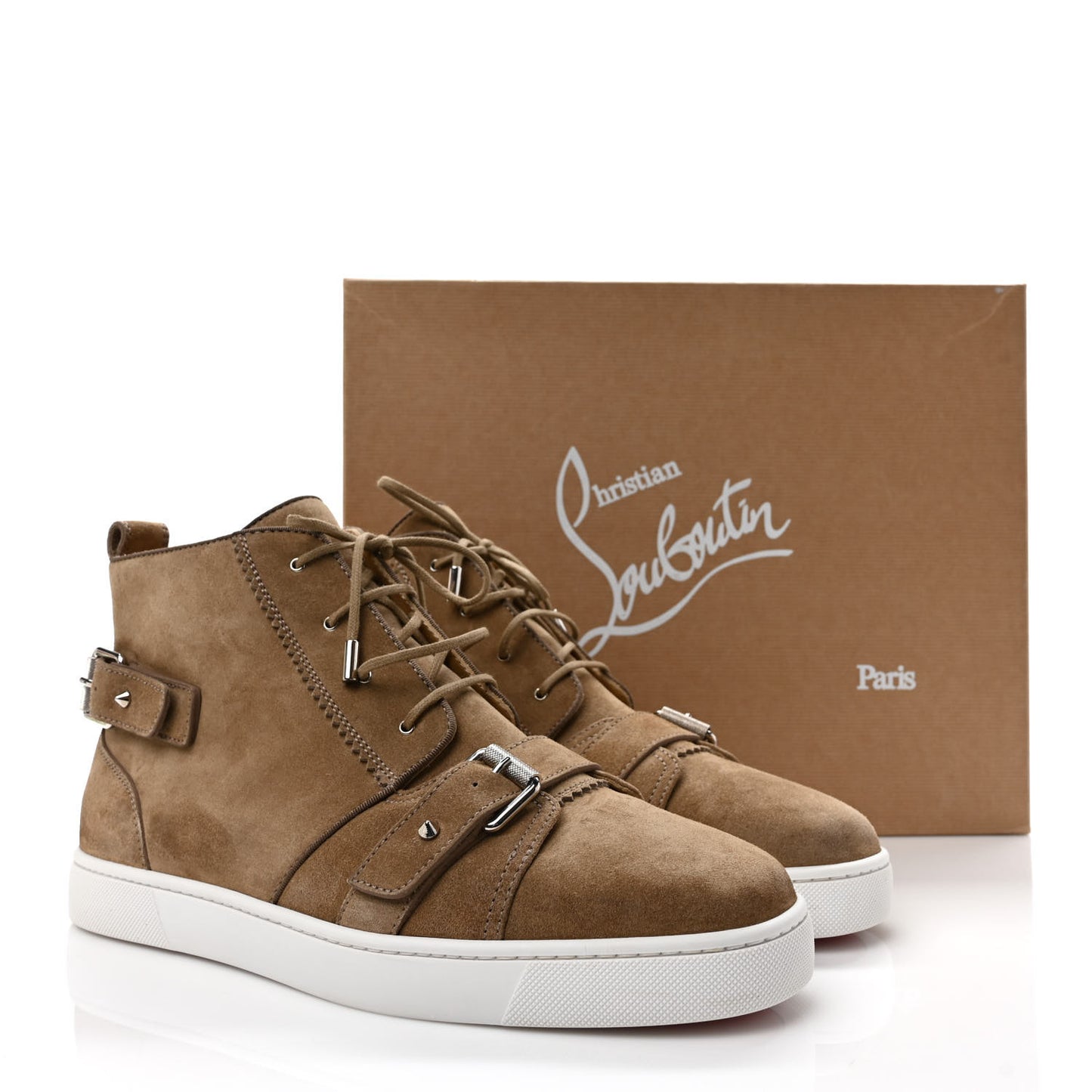 Veau Velours Mens Flat Nono Sneakers 43.5 Camel