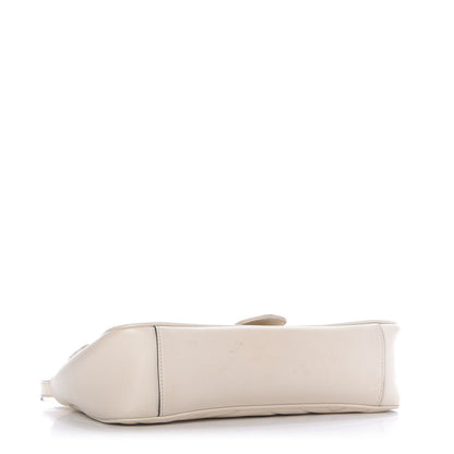 Gucci Calfskin Matelasse Small GG Marmont Shoulder Bag White 5 of 11