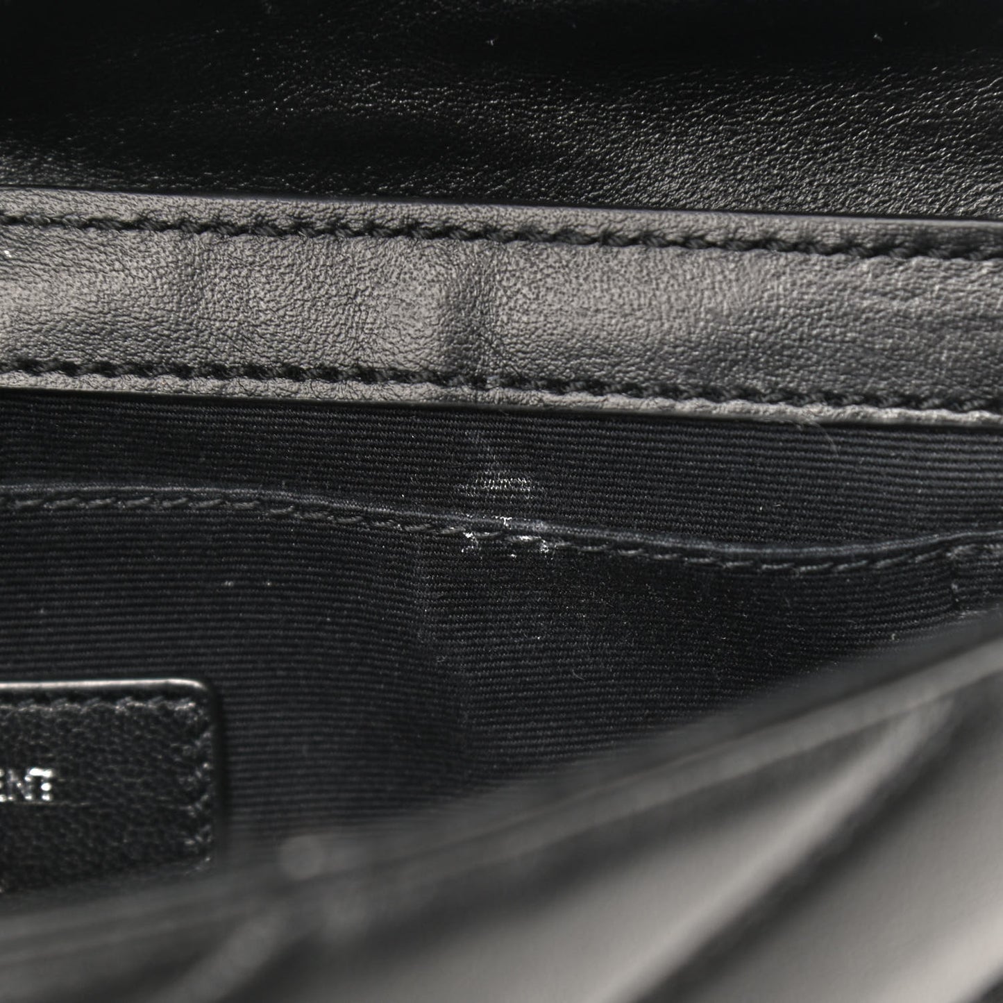 Calfskin Y Quilted Monogram Loulou Flap Bag Black