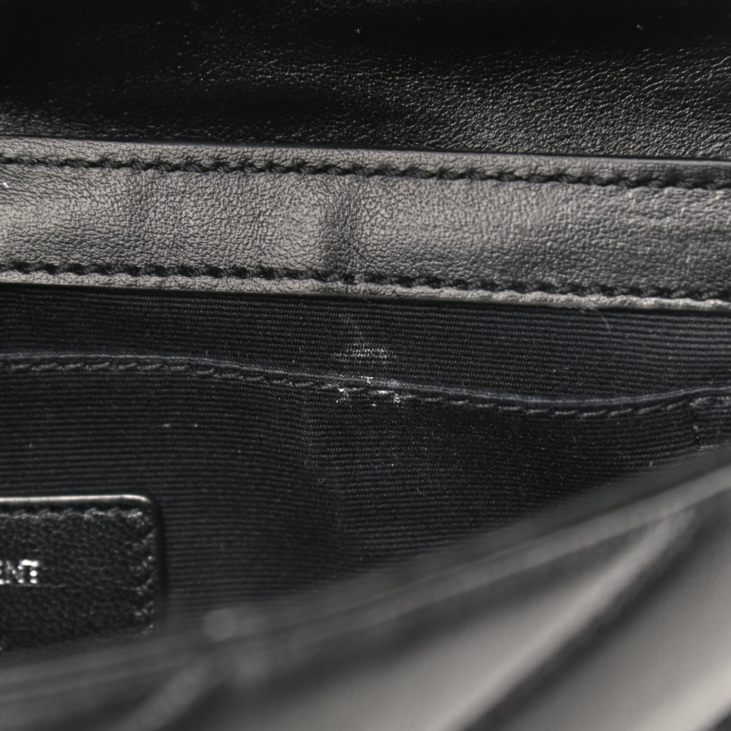 Saint Laurent Calfskin Y Quilted Monogram Loulou Flap Bag Black 7 of 9