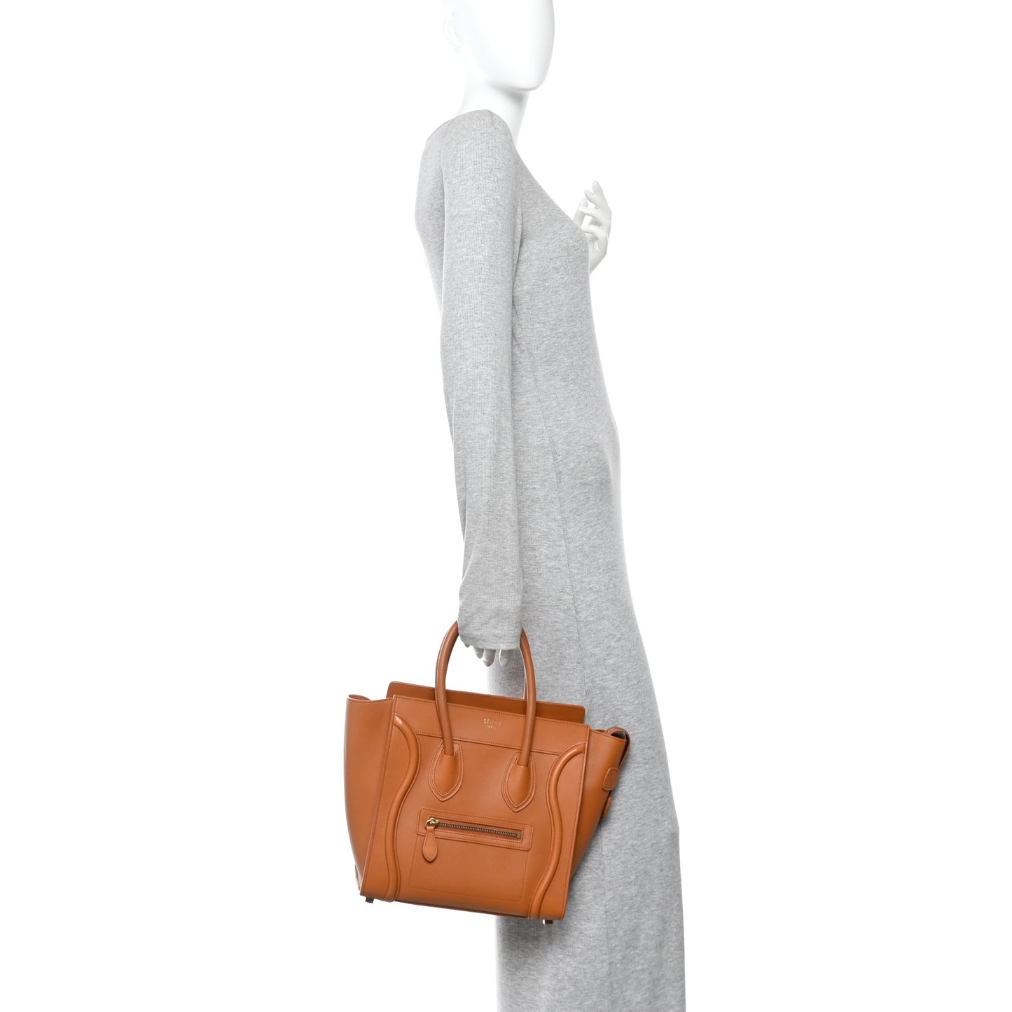 Smooth Calfskin Micro Luggage Light Copper