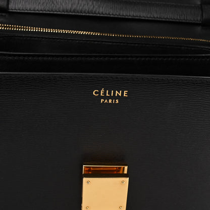 Celine Liege Calfskin Medium Classic Box Flap Bag Black 7 of 11