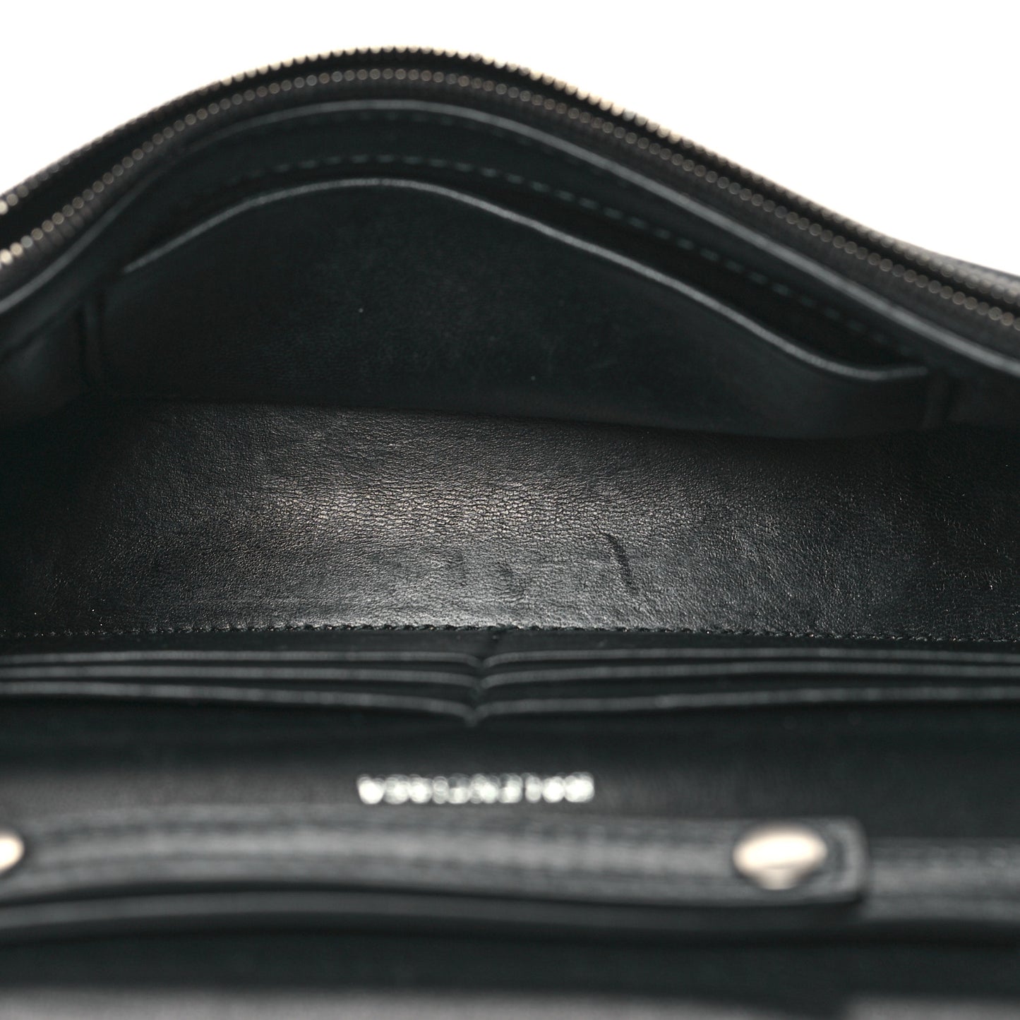 Calfskin Strass Monochrome Hourglass Chain Bag Black