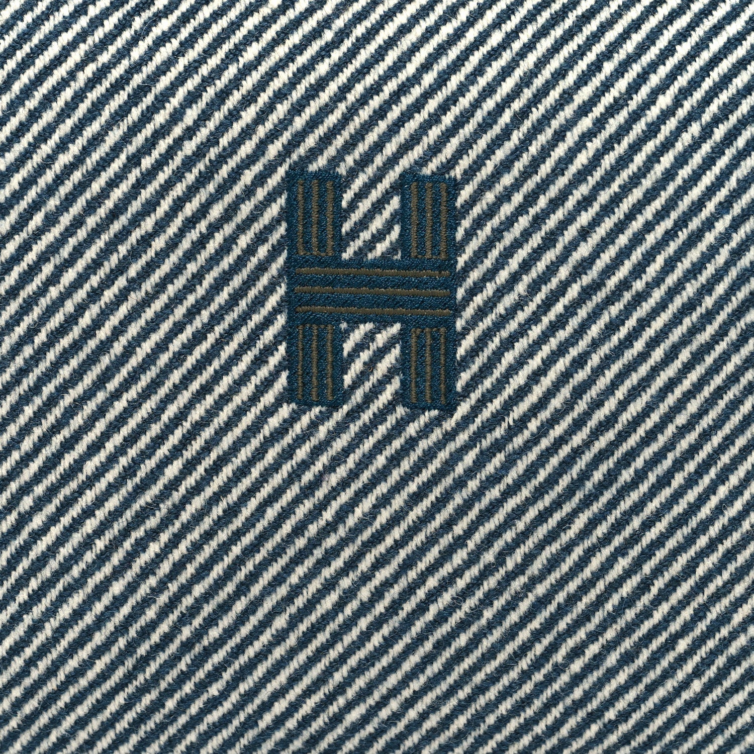 Hermes Wool Large Bride-A-Brac H Natte Pouch Bleu Abysse 7 of 9