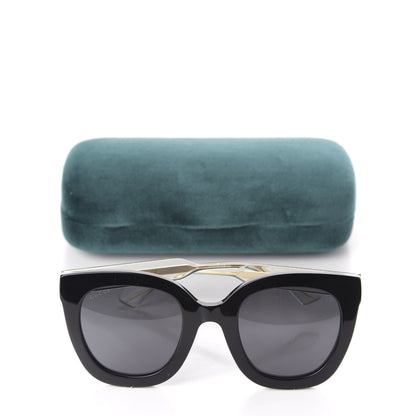 Gucci Acetate Crystal Sunglasses GG0564S Black Grey 8 of 8