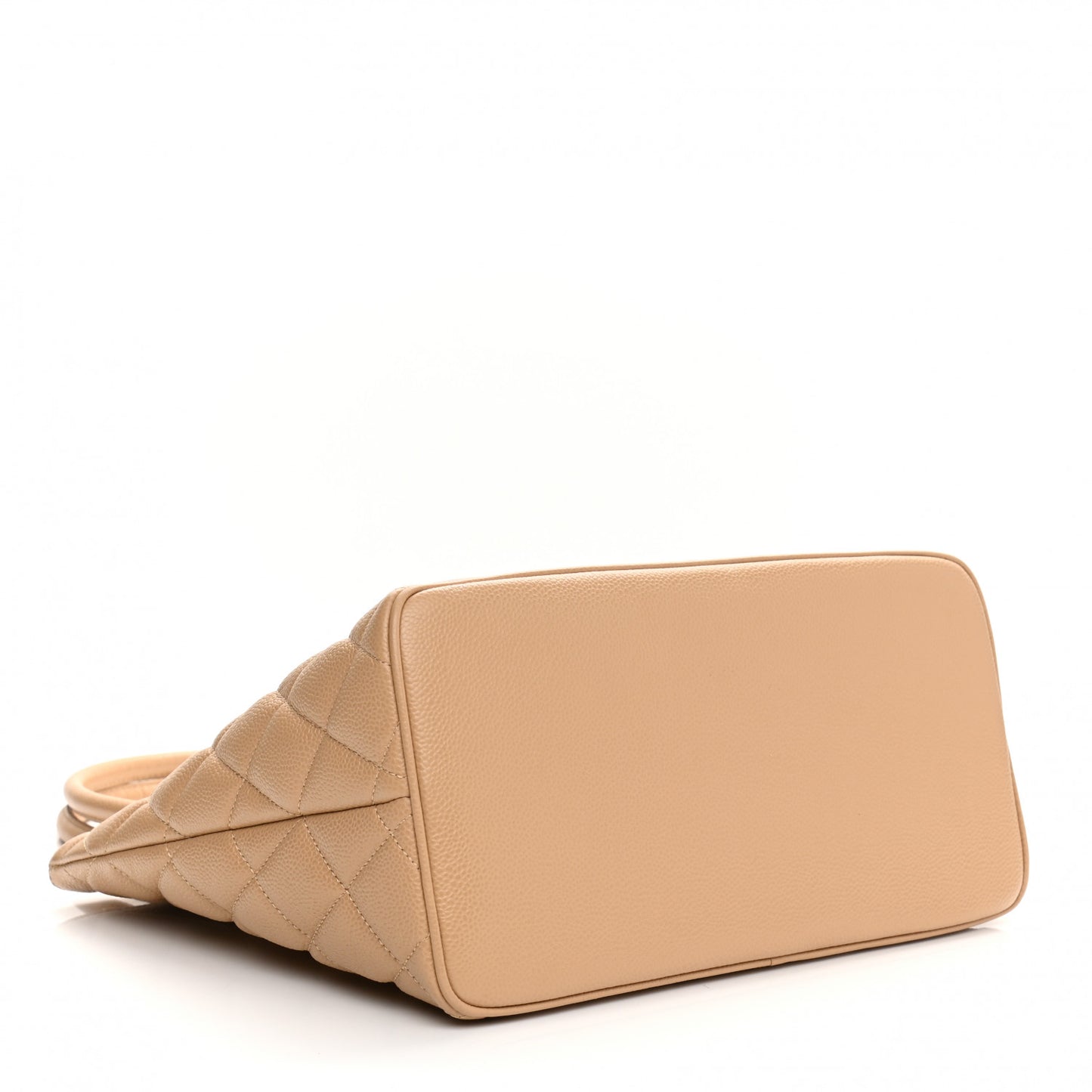 Caviar Quilted Medallion Tote Beige
