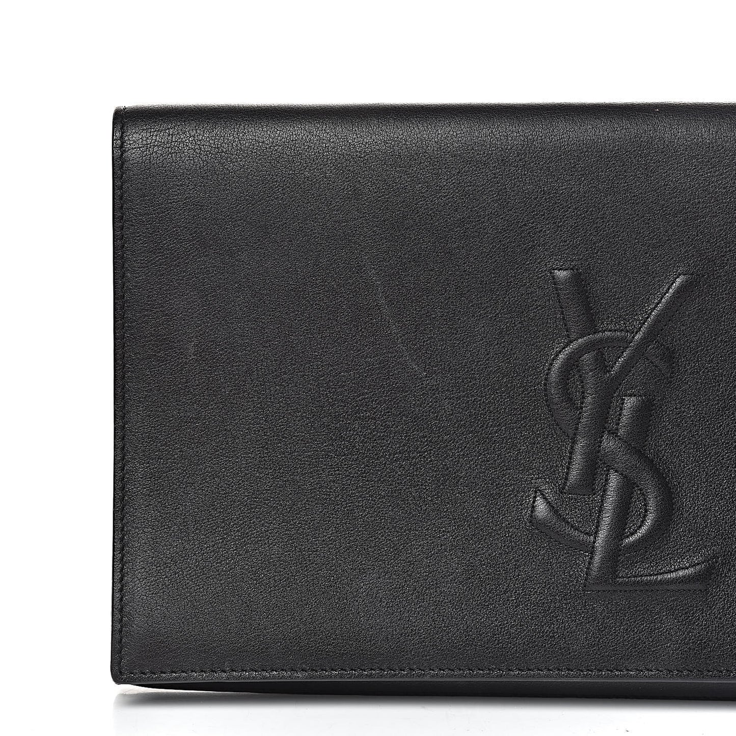 Calfskin Monogram Large Belle De Jour Clutch Black
