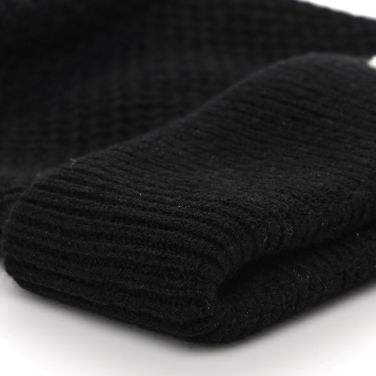Chanel Cashmere CC Logo Beanie Hat Black 6 of 8