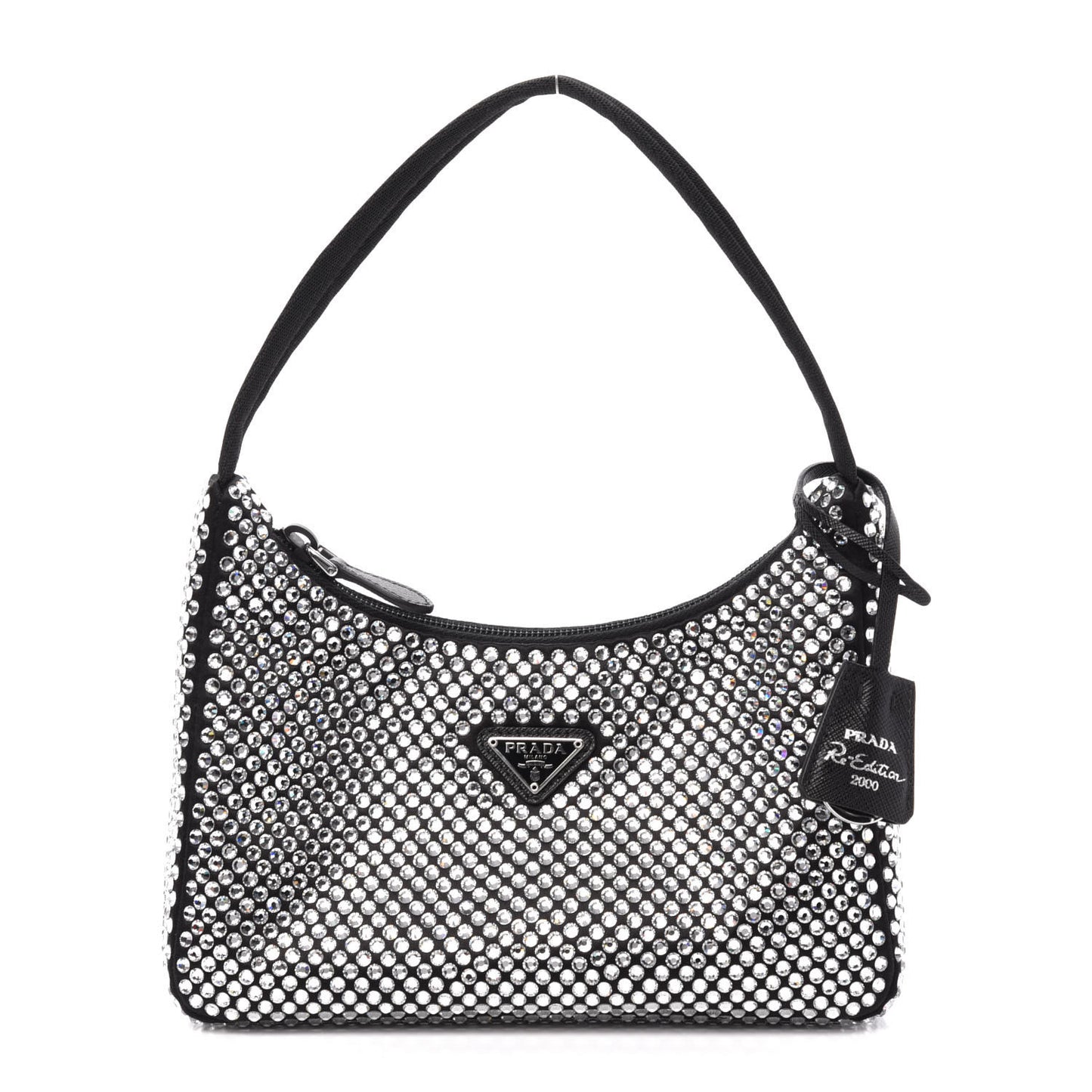Satin Crystal Mini Re-Edition 2000 Bag Cristal