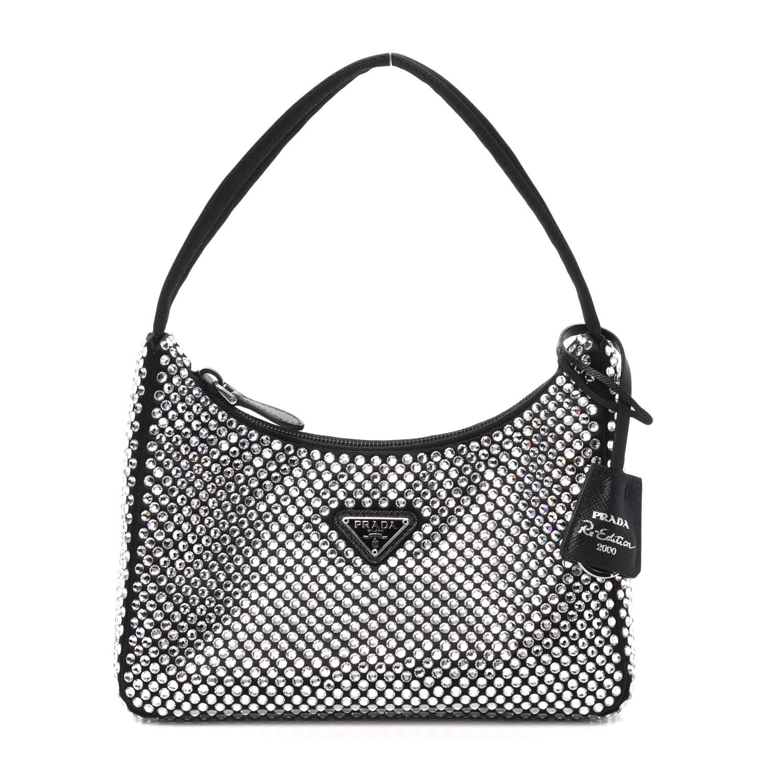 Prada Satin Crystal Mini Re-Edition 2000 Bag Cristal 1 of 12