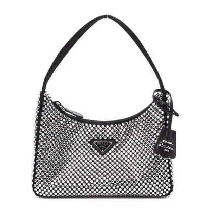 Prada Satin Crystal Mini Re-Edition 2000 Bag Cristal 1 of 12