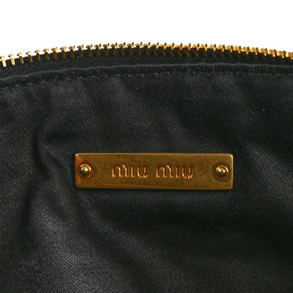 Miu Miu Nappa Matelasse Wristlet Black 6 of 11