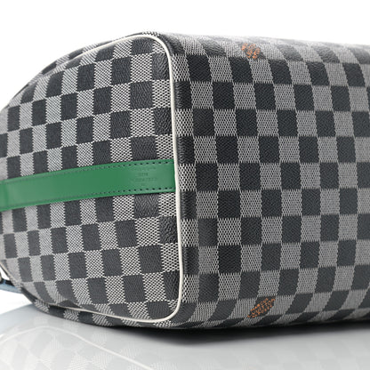 Louis Vuitton Damier Speedy Bandouliere 30 Black White 8 of 9