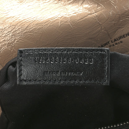 Saint Laurent Crinkled Calfskin Matelasse Monogram Medium Niki Chain Satchel Light Taupe 8 of 13