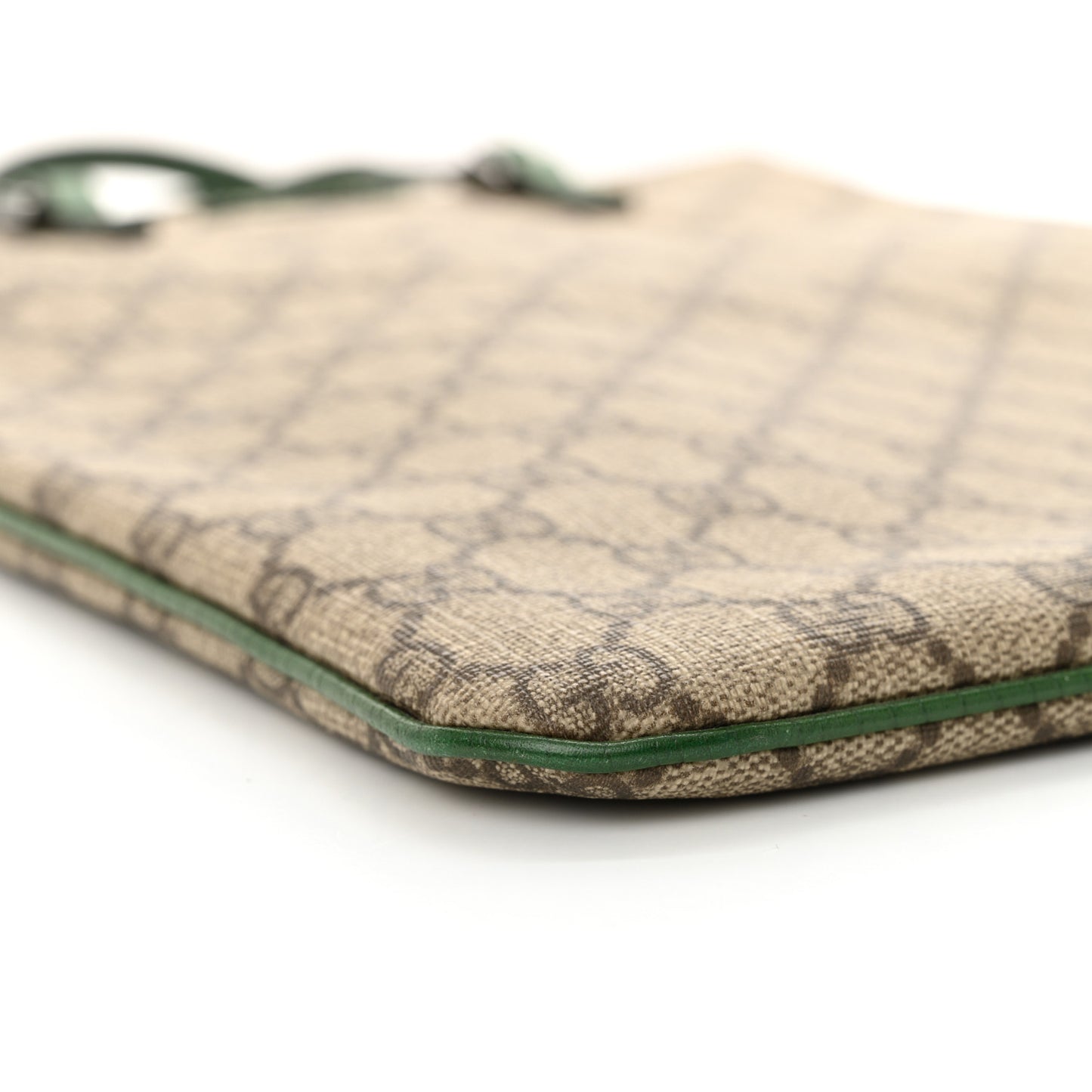 GG Plus Monogram Flat Vertical Tote Green