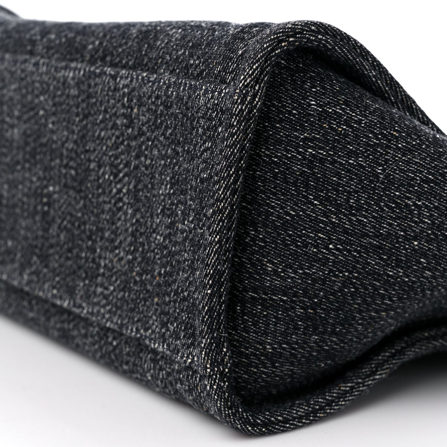 Denim Small Deauville Tote Dark Blue White